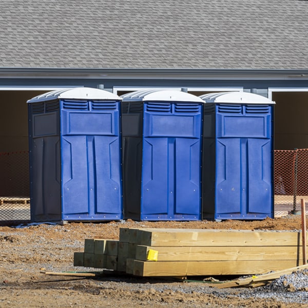 what is the maximum capacity for a single portable toilet in Granger IN